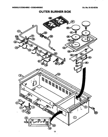 Outer burner box