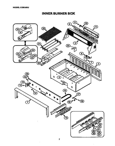 Inner burner box
