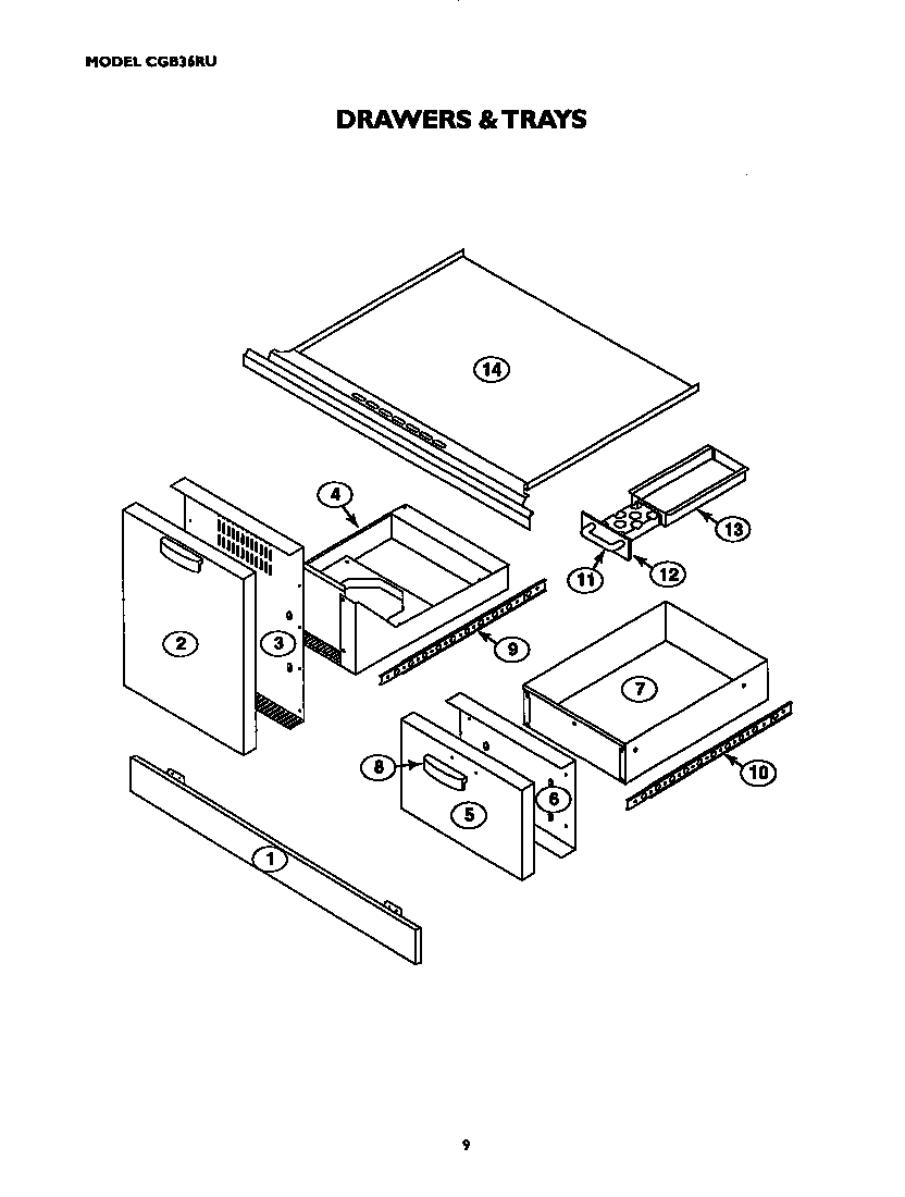 Drawers and trays
