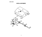 Thermador CGB36RU hood and rotisserie diagram