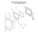 Lower oven door