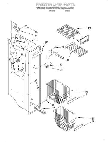 Freezer liner