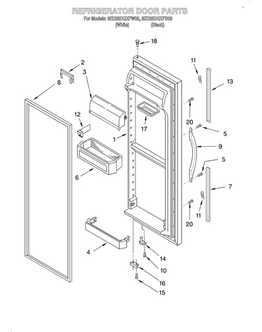 Refrigerator door