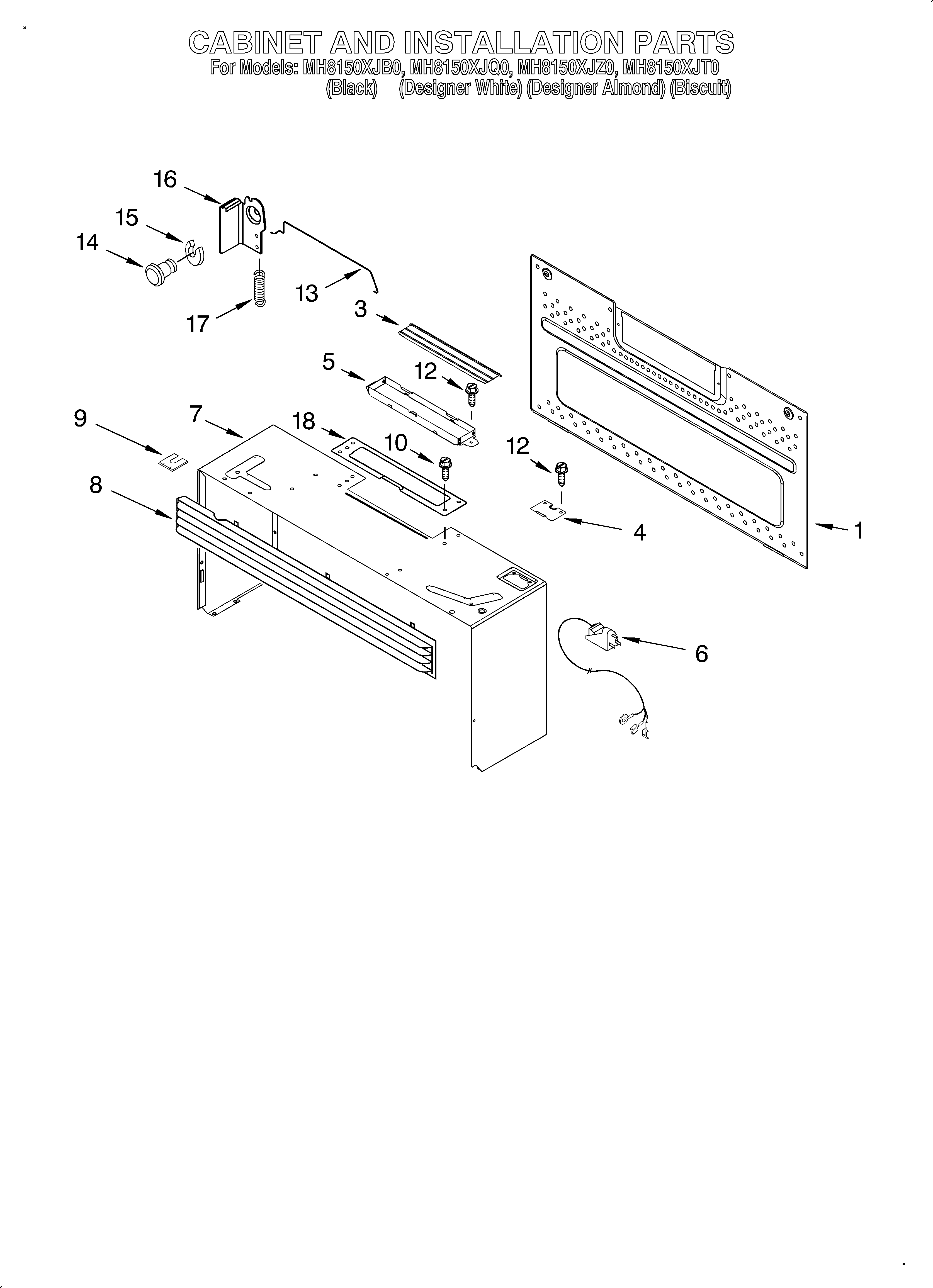 Cabinet and installation/optional