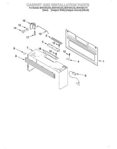 Cabinet and installation/optional