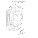 Whirlpool ED22TEXHN00 refrigerator liner diagram
