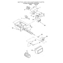 Whirlpool ED22TEXHN00 motor and ice container diagram