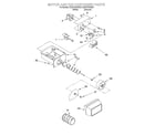 Whirlpool ED22TEXHW00 motor and ice container diagram