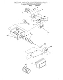 Motor and ice container