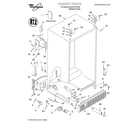 Whirlpool 6GD27DFXFS00 cabinet/literature diagram