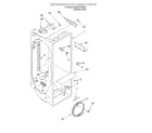 Whirlpool 6GD27DFXFS00 refrigerator liner diagram