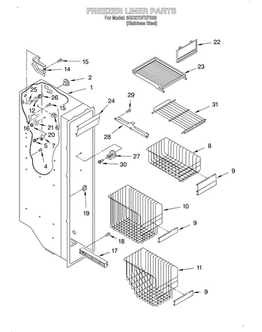 Freezer liner