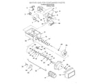 Whirlpool 6GD27DFXFS00 motor and ice container diagram