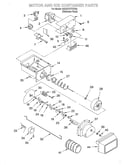 Motor and ice container