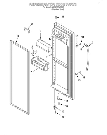Refrigerator door