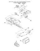 Motor and ice container
