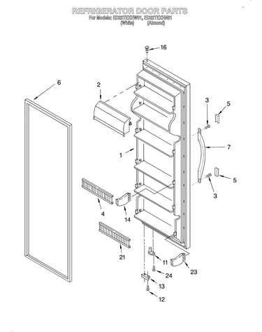 Refrigerator door