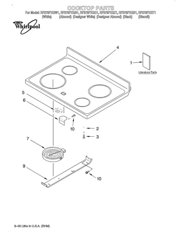 Cooktop/literature