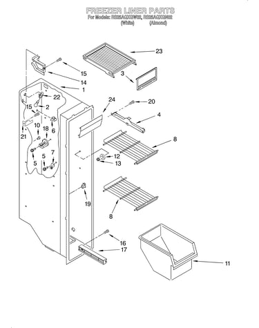 Freezer liner