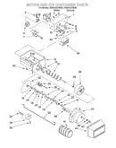 Motor and ice container