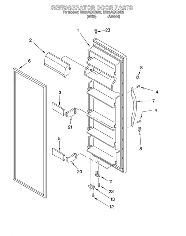 Refrigerator door