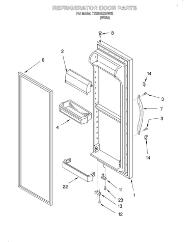 Refrigerator door