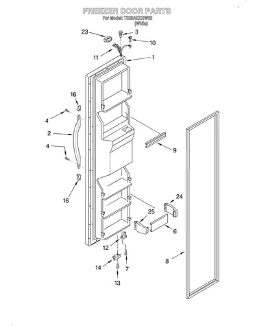 Freezer door
