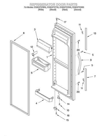 Refrigerator door