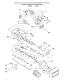 Motor and ice container