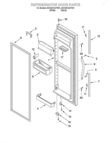 Refrigerator door
