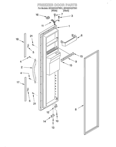 Freezer door