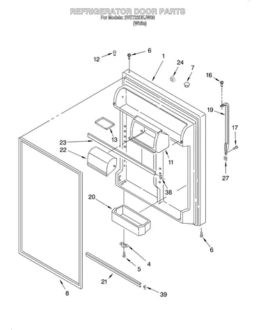 Refrigerator door