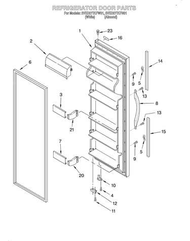 Refrigerator door
