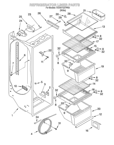 Refrigerator liner