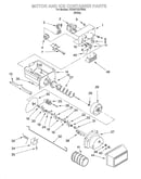 Motor and ice container