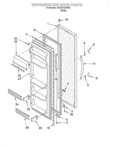 Refrigerator door