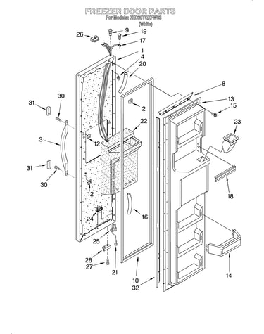 Freezer door
