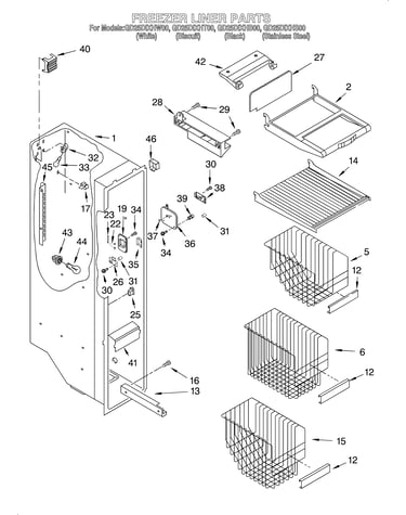 Freezer liner