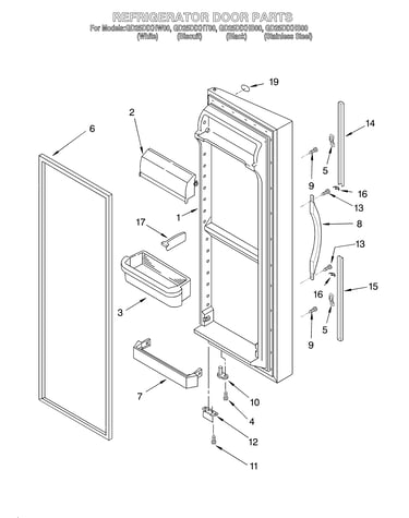 Refrigerator door