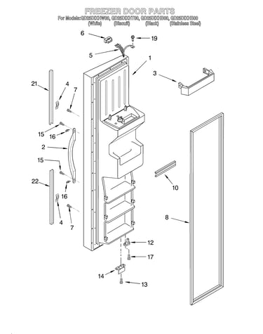 Freezer door