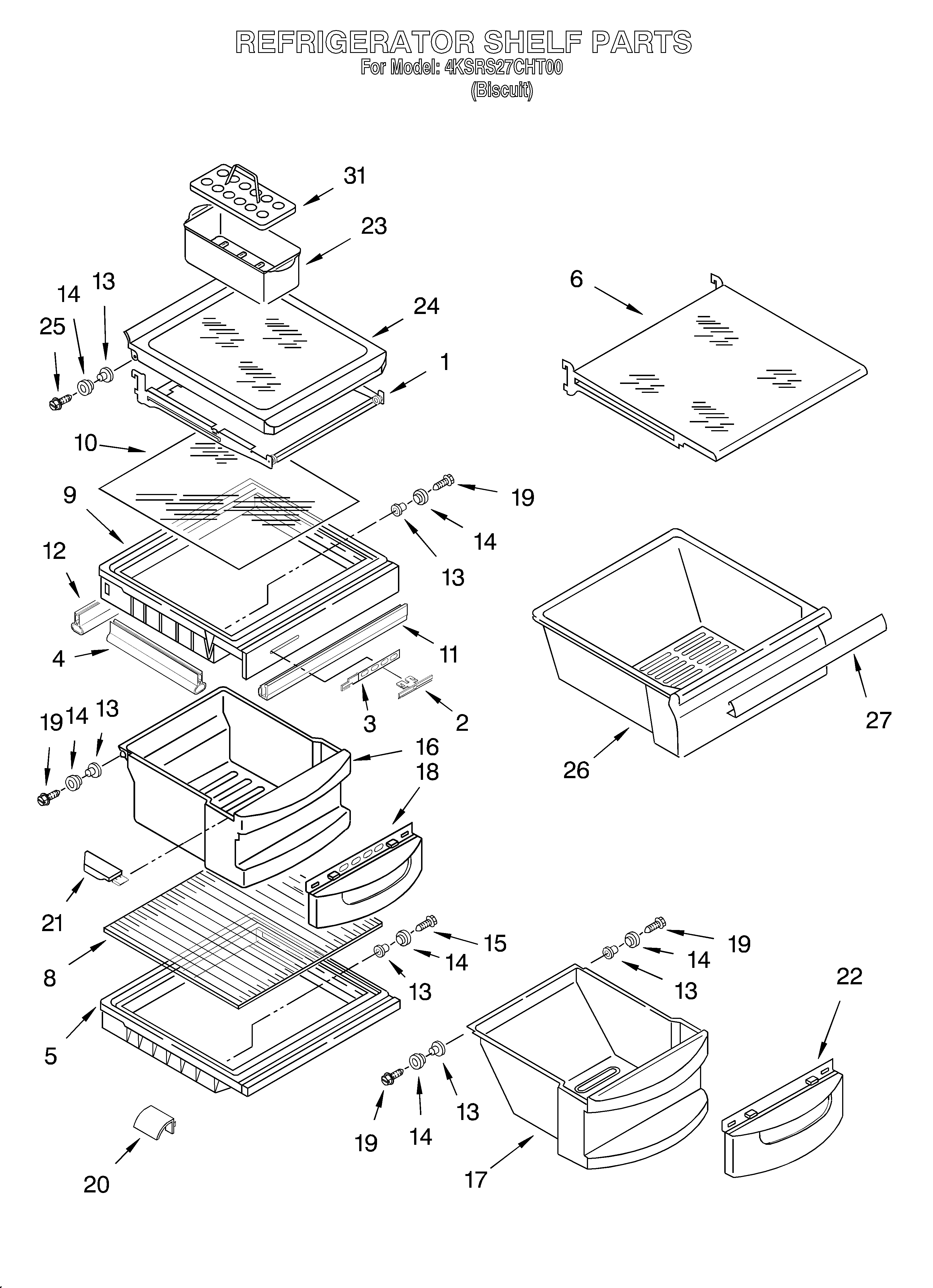 Refrigerator shelf