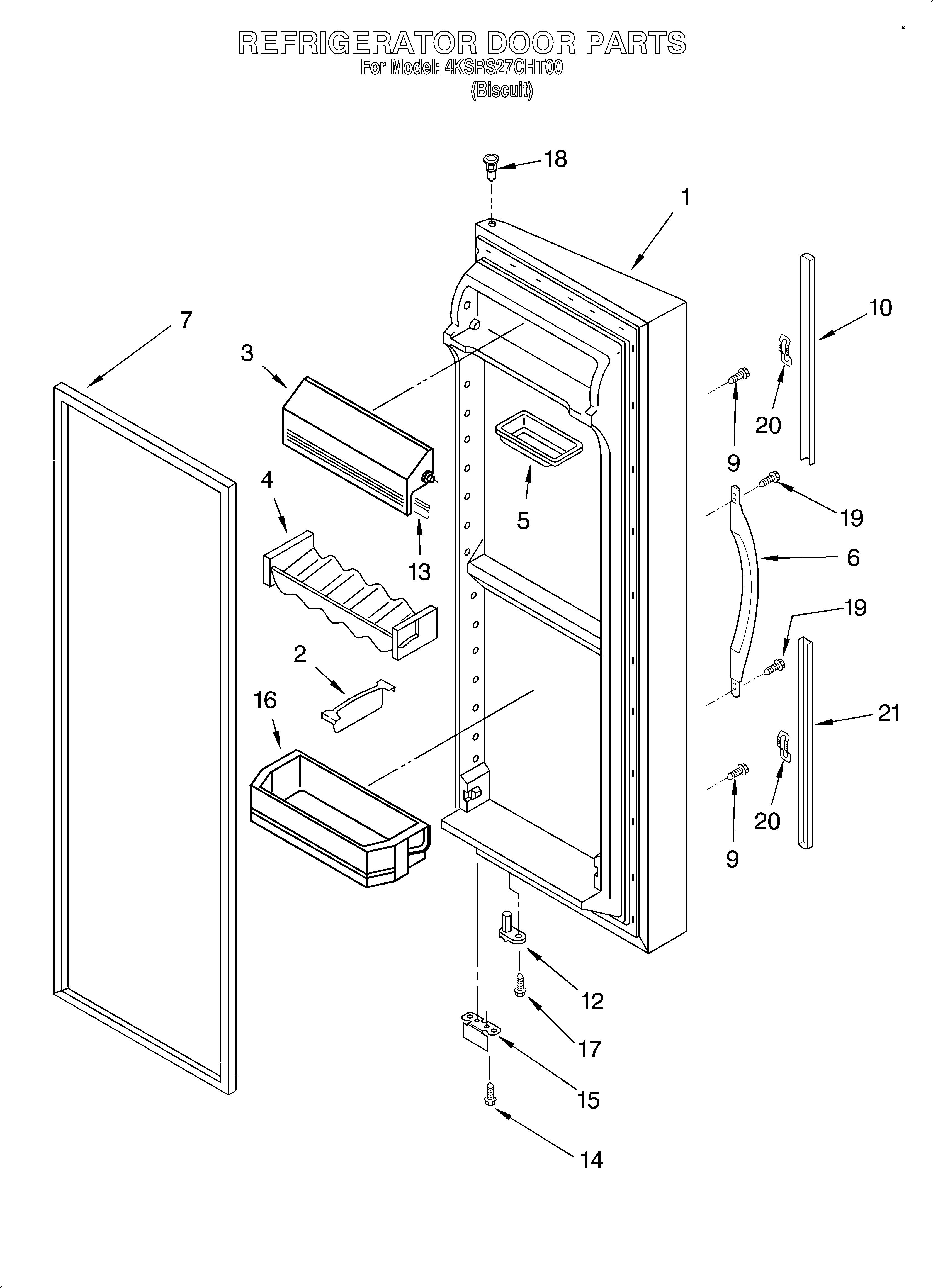 Refrigerator door