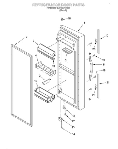 Refrigerator door