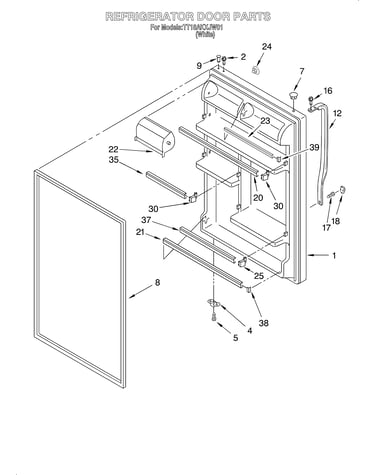 Refrigerator door