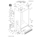 Whirlpool 4YED25DQFW03 cabinet/literature diagram
