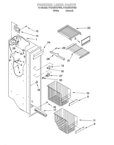 Freezer liner