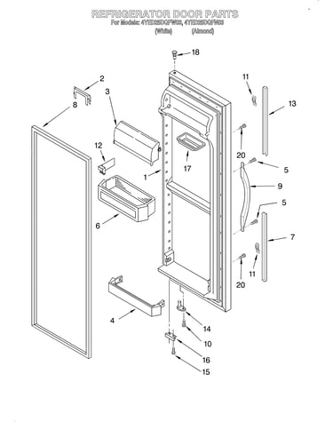 Refrigerator door