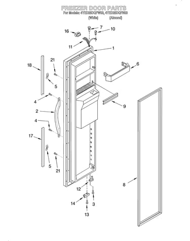 Freezer door