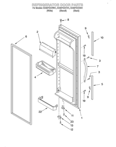 Refrigerator door