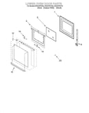 Lower oven door